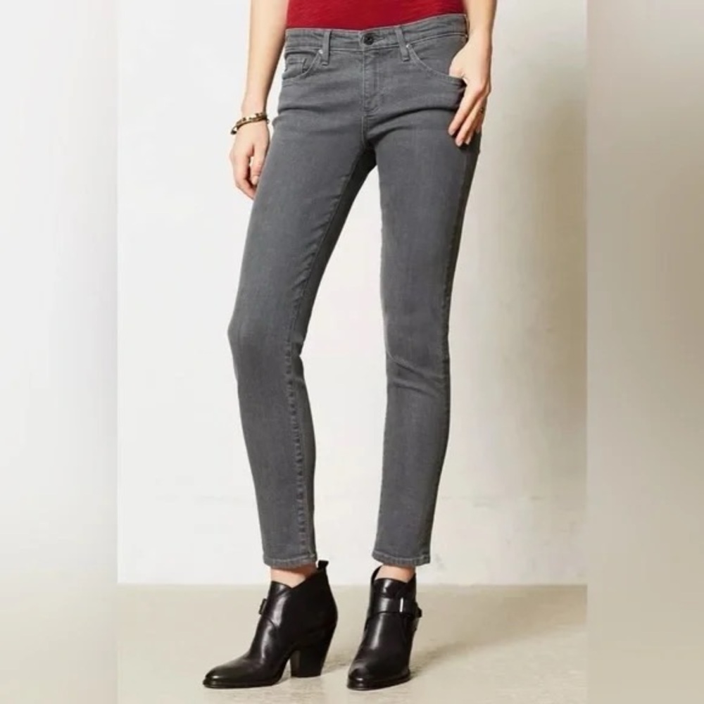 AG Adriano Goldschmied Charcoal the Stevie Ankle Jean